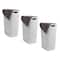 Mind Reader 60L Hamper Laundry Basket with Cutout Handles, 3-Pack, White